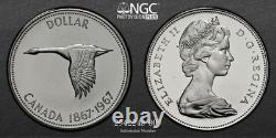 (1) 1967 Canada Silver Dollar NGC PL66 Centennial Goose Mirror-Like Fields