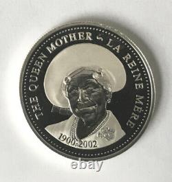 $1 Dollar Canada. 925 Silver 2002 DCAM Proof QUEEN MOM