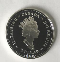 $1 Dollar Canada. 925 Silver 2002 DCAM Proof QUEEN MOM