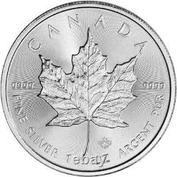 1 oz Canadian Silver Maple Leaf Coin BU (Random Year) Tube of 20
