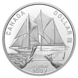 100th Anniversary of Bluenose 2021 Canada Proof Silver Dollar