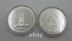 (14) Canada Silver $1 Dollar Proof Coin Lot 1971-1984 with Box Z1468