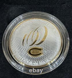1909-2009 Canada Montreal Canadian Special Edition NHL Gilded Proof Silver Coin