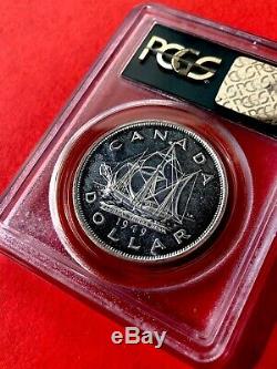 1949 Canada 1 Dollar Silver Coin One Dollar PCGS Proof-Like PL-65 OGH