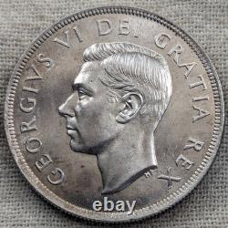 1949 Canada Silver Dollar UNC BU Proof-Like, Uncirculated Low Mintage 672K