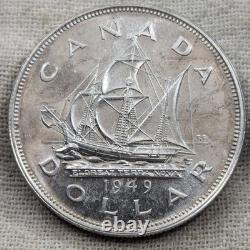 1949 Canada Silver Dollar UNC BU Proof-Like, Uncirculated Low Mintage 672K
