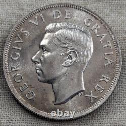 1949 Canada Silver Dollar UNC BU Proof-Like, Uncirculated Low Mintage 672K