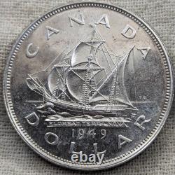 1949 Canada Silver Dollar UNC BU Proof-Like, Uncirculated Low Mintage 672K