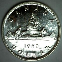 1950 Canada PL Silver Dollar $1 Canadian Coin George VI Uncirculated Proof Like