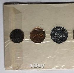 1952 Canada Proof Like Set 6 Coins Original White Cardboard Holder Silver Unc