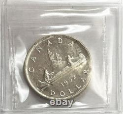 1952 Silver Canada $1 Dollar George VI No Water Lines Coin Iccs Proof Like 64