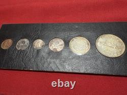 1953 Canadian Proof Like Set Of 6 Silver Coins In Holder