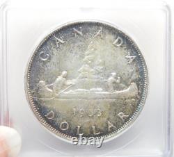 1953 Ultra Gem Ms 65 Icg Proof Like Monster Toning Canadian Silver Dollar