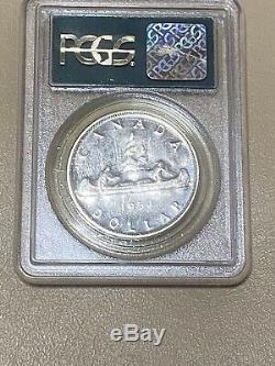 1954 Canada $1 YOUNG HEAD Dollar Silver Coin Elizabeth II PL 65 PROOF CAMEO