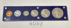 1954 Canada 6 Coin Proof Like Mint Set Silver Dollar 50c 25c 10c 5c 1c 80%