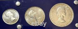 1954 Canada 6 Coin Proof Like Mint Set Silver Dollar 50c 25c 10c 5c 1c 80%