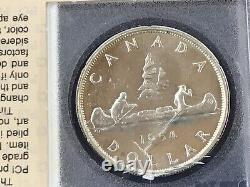 1954 Canada Silver Dollar Proof-like Brilliant Uncirculated E0727