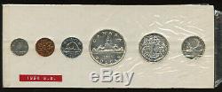 1954 Canada Uncirculated Silver Proof-Like PL Set Shoulder Fold Variety