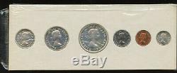 1954 Canada Uncirculated Silver Proof-Like PL Set Shoulder Fold Variety