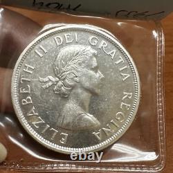 1955 Canada Silver Dollar Proof-Like Silver Coin