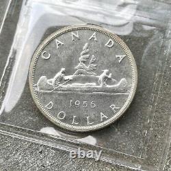 1956 Canada 1 Dollar Silver Coin One Dollar Proof Like ICCS PL 65