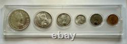 1956 Canada Proof-Like Uncirculated Silver Mint Set in Plastic Holder
