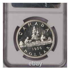 1956 S1$ Dollar Elizabeth-ii Canada Ngc Pl67 (semi-cam) Rare R6 Highest Grades