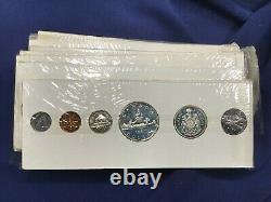 1960 Canada Silver Proof-Like Set Lot of 10 Sets Stamp Two Holder E7768