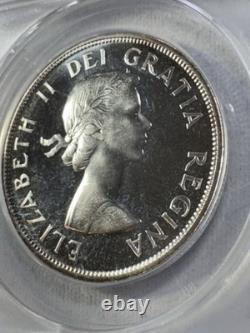 1961 Canada $1 Large Silver Coin Graded MS 68 Proof Like by ANACS Voyageur