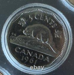 1961 Canada Proof-Like PL 6-Coin Set Silver Dollar