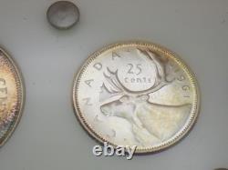 1961 Canada Silver Proof-Like Mint Set 6 Coins 1.11oz ASW Sealed Original