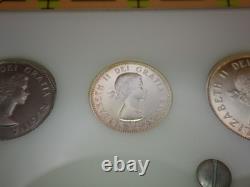 1961 Canada Silver Proof-Like Mint Set 6 Coins 1.11oz ASW Sealed Original