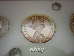 1961 Canada Silver Proof-Like Mint Set 6 Coins 1.11oz ASW Sealed Original