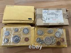 1964-66 Canada Silver Proof-Like Sets lot of 41 Sets in Cello E1375