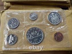 1964-66 Canada Silver Proof-Like Sets lot of 41 Sets in Cello E1375