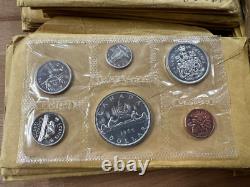 1964-66 Canada Silver Proof-Like Sets lot of 41 Sets in Cello E1375