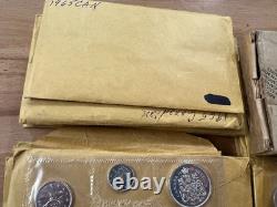 1964-66 Canada Silver Proof-Like Sets lot of 41 Sets in Cello E1375