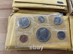 1964-66 Canada Silver Proof-Like Sets lot of 41 Sets in Cello E1375