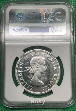 1964 Canada Silver Dollar. Proof Like. NGC PL 66 Cameo. Only 60 graded higher