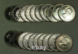 1964 Roll of Canadian Dollar Coins Proof-Like PL 80% Silver 20 Total