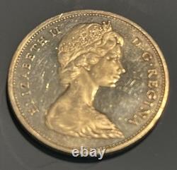 1965 CANADA UK Queen Elizabeth II Voyagers Proof-like Silver Dollar Coin