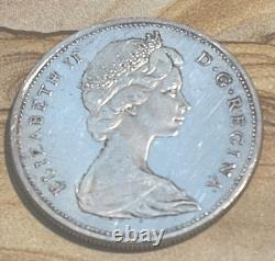 1965 CANADA UK Queen Elizabeth II Voyagers Proof-like Silver Dollar Coin
