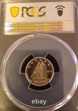 1965 Canada 6 Coin Proof Like Coin Set Canadian Mint Set 80% Silver PCGS