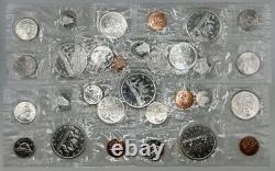 1965 Canada Proof Like Set (5) Frosty Silver Coins Royal Canadian Mint OGP & Box