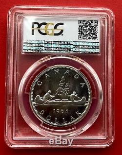 1965 Type 4 Canada 1 Dollar Silver Coin One Dollar PCGS Proof-Like PL-67 CAMEO
