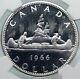 1966 CANADA UK Queen Elizabeth II Canoe Proof-Like Silver Dollar Coin NGC i85384
