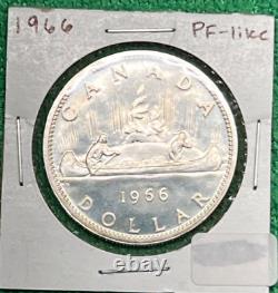 1966 Canada Silver Dollar. Proof Like. 80% Silver