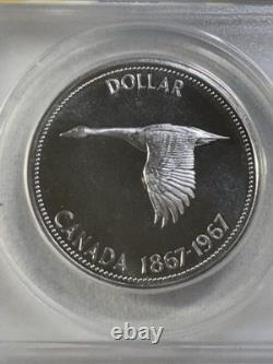 1967 Canada $1 Proof Like Silver Coin Flying Goose Graded MS 67 Cameo by ANACS