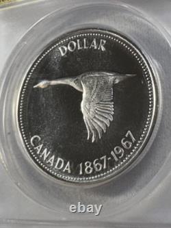 1967 Canada $1 Proof Like Silver Coin Flying Goose Graded MS 67 Cameo by ANACS