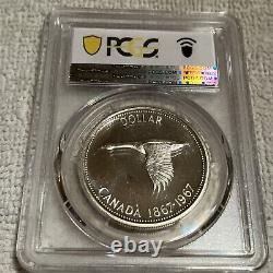 1967 Canada 1$ Silver Dollar Coin PCGS PL65 Cameo